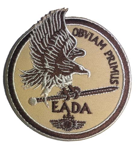 Escudo bordado "Obviam Primus" EADA Zaragoza arido